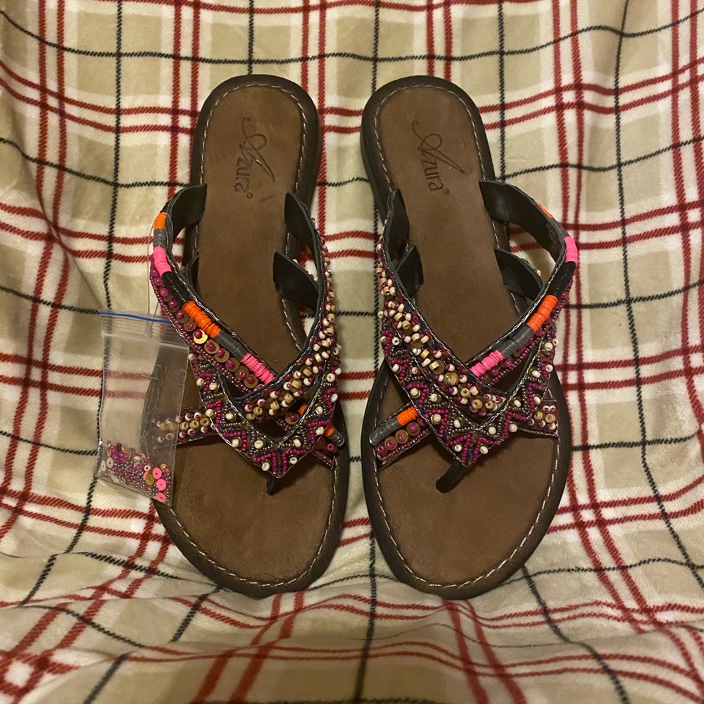 New !!!! Triage sandals multi color